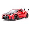 1/32 Nissan Skyline GTR R35 Racing Toy Car Model for Children RMZ CiTY Diecast Alloy Miniature Sound Light Collection
