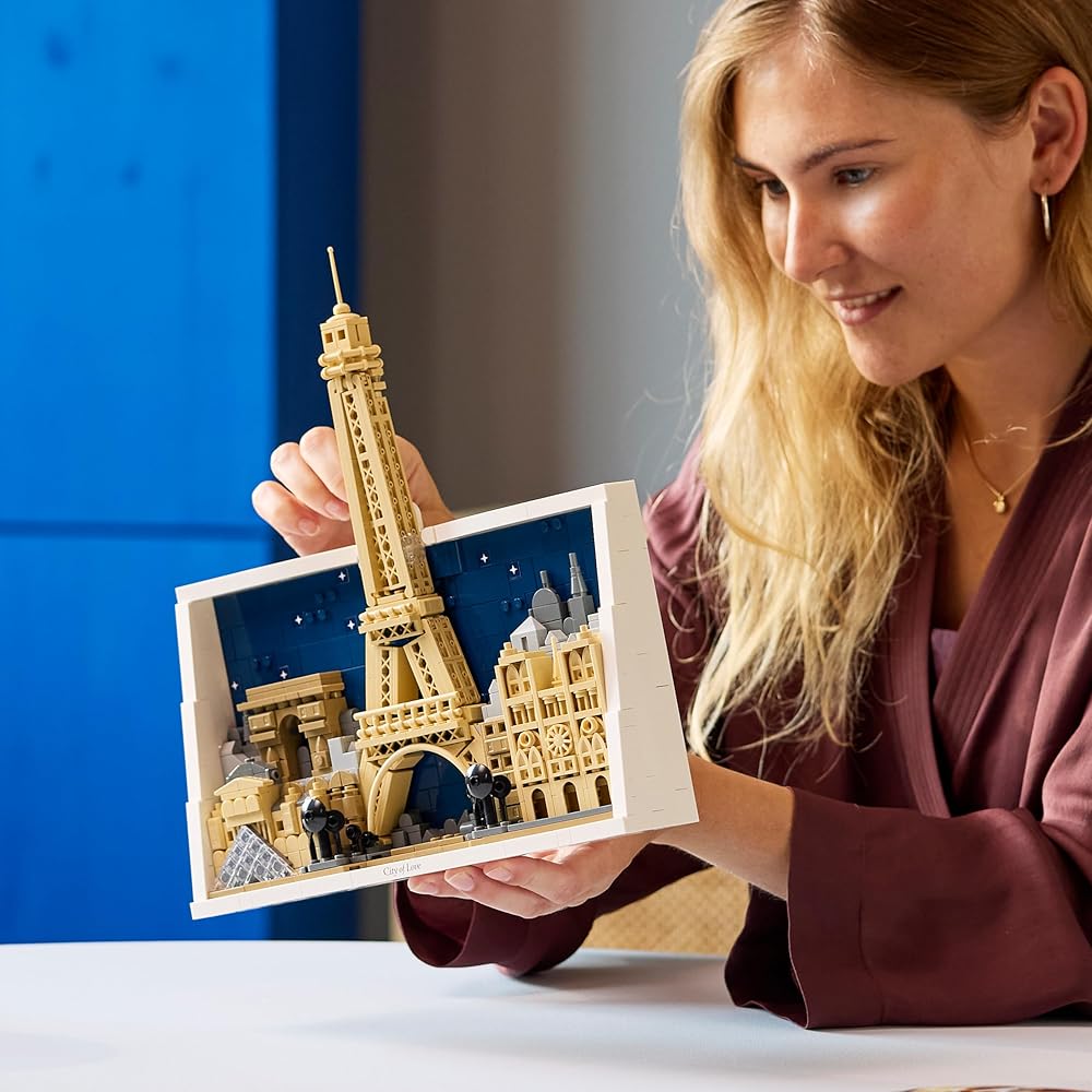LEGO Architecture Париж Игрушечные Строительные Блоки Подарок для Мужчин Женщин Декор для Дома 21064
