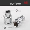 1/2" 1/4" 3/8" адаптер для трещоточного привода 6.3/8/10 мм квадратный привод шестигранный хвостовик торцевые головки конвертер держатель отвертки адаптер