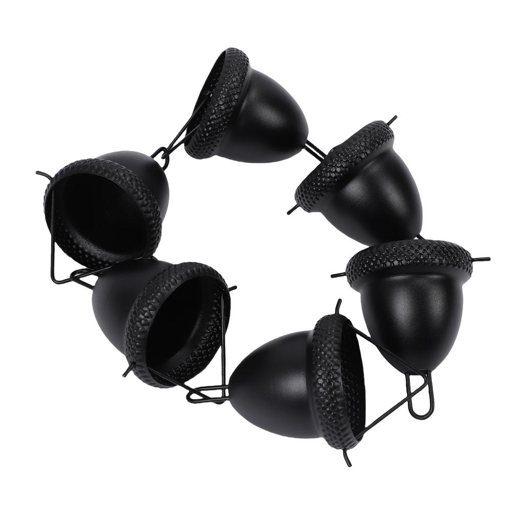 Black Acorn Rain Chain 3.6ft Decorative Rain Catcher Chain for Gutter Downspouts Aluminum Alloy
