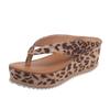 2024 Outdoor New Women's Slippers Wedge Non-slip Leopard 2024 Summer Flip Flop 2024 Women Shoes Plus Size Zapatos Para Mujeres