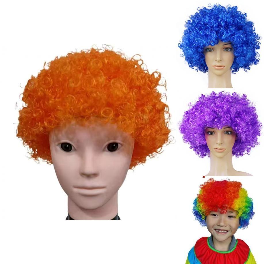 Joker Wig With Colorful Explosion Hair For Childrens Festival Costume Accessory