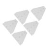 5PCS 7 Hole Right Angle Joining Plates 6063 Aluminum Alloy 90 Degree Flat Connection Plate 3030T