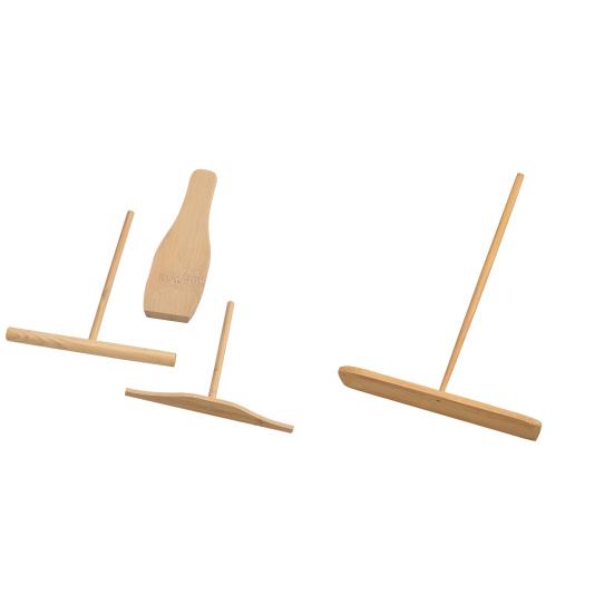 1/1 Set Crepe Spreader Heat-resistant Burr-free Non-stick Time-saving Scratch Resistant Bamboo Dragonfly Egg Pie Scraper Home Supply