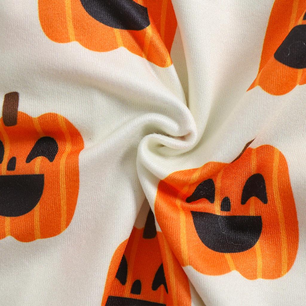 Комбинезон на молнии с рисунком тыквы для мальчиков и девочек, комбинезон с шапочкой