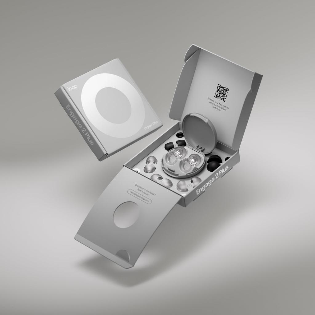 Loop Engage 2 Plus Earplugs Ideal for and Noise Sensitivity Reduces Everyday Noise While Keeping Voices Clear Noise Reduction Earplugs with SNR Value