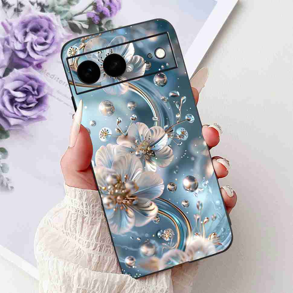 Для Google Pixel 7 GVU6C Чехол Милый Мультяшный Животное Кролик ТПУ Черная Крышка Для Google Pixel 7Pro 7pro GP4BC Защитные Чехлы Coque