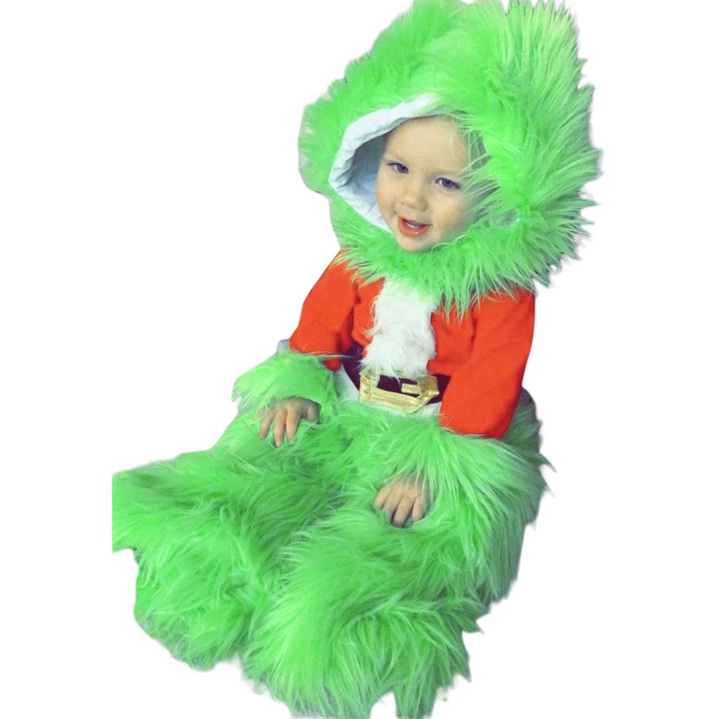 Christmas Grinch Green Hair Dress Mask The Grinch Plays Costume Thief Grinch Doll