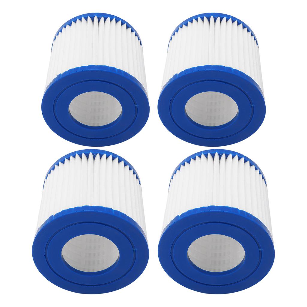 4 Pcs Swimming Pool Filter Strong Adsorption Powerful Filtration Easy Cleaning Spa Filter Cartridge