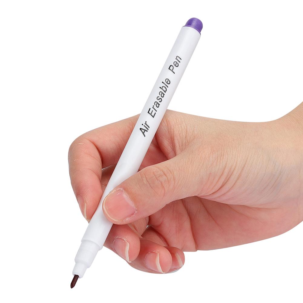 12Pcs Plastic Air Erasable Pens Air Erasable Fabric Marking Pens New Sewing Marking Pens  Embroidery