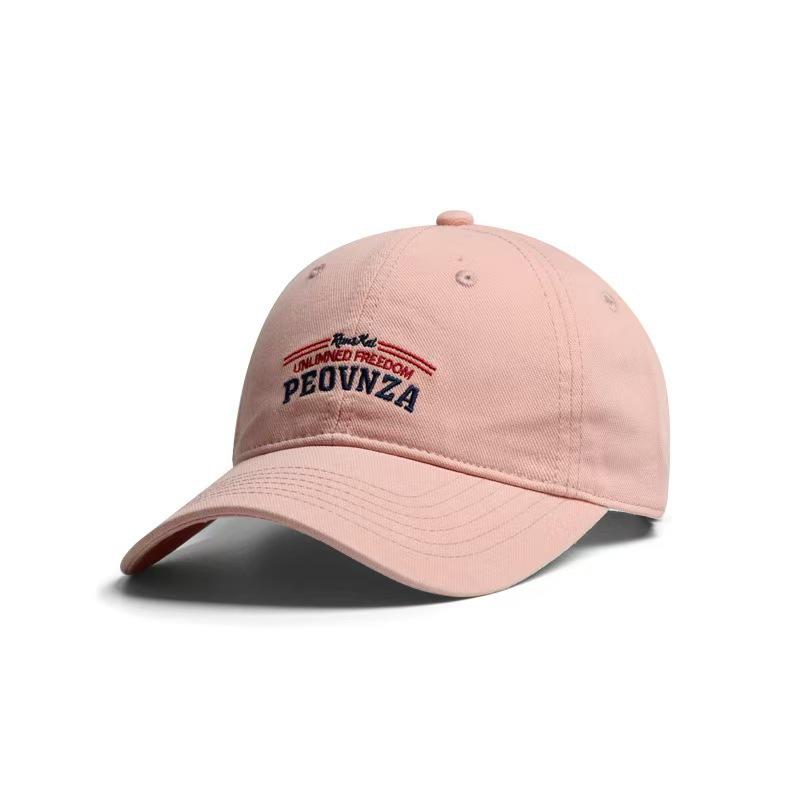 Japanese Casual Versatile Trendy Brand Couple Wide Brim Soft Top Cap Men'S Retro Embroidered Cap Women