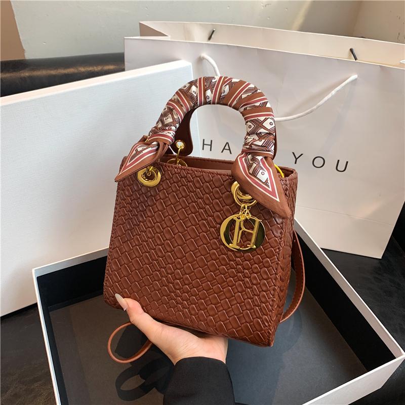 Женская брендовая роскошная сумка-тоут, модная классическая стеганая сумка с квадратной ручкой высокого качества, женские сумки через плечо