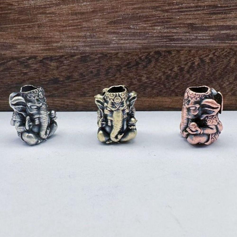 Ручная работа Lucky Cat Elephant Head Charms Браслет Шнурок Подвеска EDC Outdoor Tool