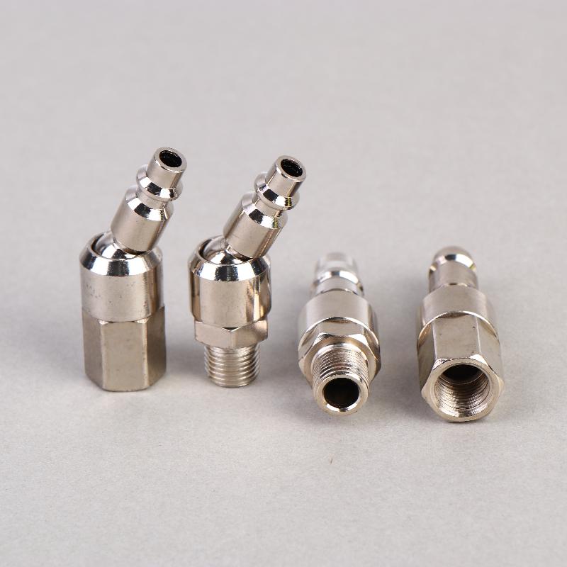 1 шт. Европейский/Японский C/Американский тип Соединение с резьбой BSP 1/4" Поворотные фитинги для пневмоинструмента 360° Вращающийся Быстроразъемное соединение для воздушного шланга и краскопульта