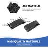 Windshield Pillar Cover Roof Rail Luggage Rack Mounting End Cap Trim Compatible with Ford Bronco Accessories 2021-2025, Carbon Fiber