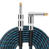 3M S-L Plug Guitar Shielded Cable with Copper Mesh, Noise Cancelling, 6.35mm Heavy-Duty Nylon, Break-Resistant, Shielded Male-Male for Connecting