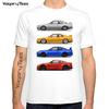 Skyline Car Gtr Generation Print T Shirt Men Hip Hop Casual Streetwear Boy T-shirt  Man Tshirt Tops Male Clothes
