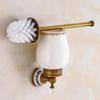 Antique Brass Bathroom Towel Rack & Accessories Set