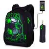Orthopedic School Bag For Boys 3D Football Backpacks Students USB Charging Multifunctional Bagpack Teenagers Bookbag