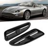 2Pcs Car Gloss Black Front Bonnet Vents Cover Trim For Jaguar XKR XK8 Decoration