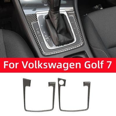 Для Volkswagen Golf 7 Mk7 2013-углеродное волокно интерьер автоматическая коробка передач коробка переключения передач накладка наклейка крышка автомобильные аксессуары