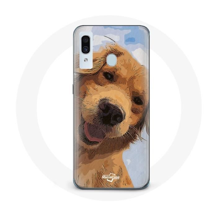 Coque pour samsung galaxy A40 Golden retriever Race de chiens