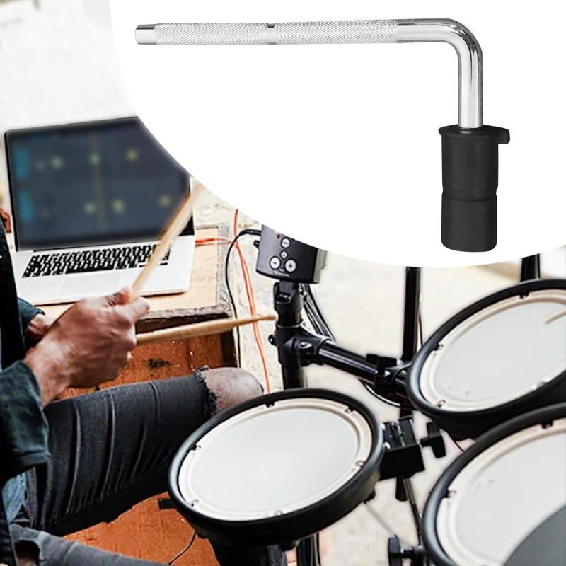 Electronic Drum Tom Arm Replacement Sturdy L Rod Mounting Hardware for Portable Electronic Drum Set