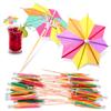 144Pcs Octagonal Paper Cocktail Umbrella Picks Tropical Tree Drink Paper Umbrell