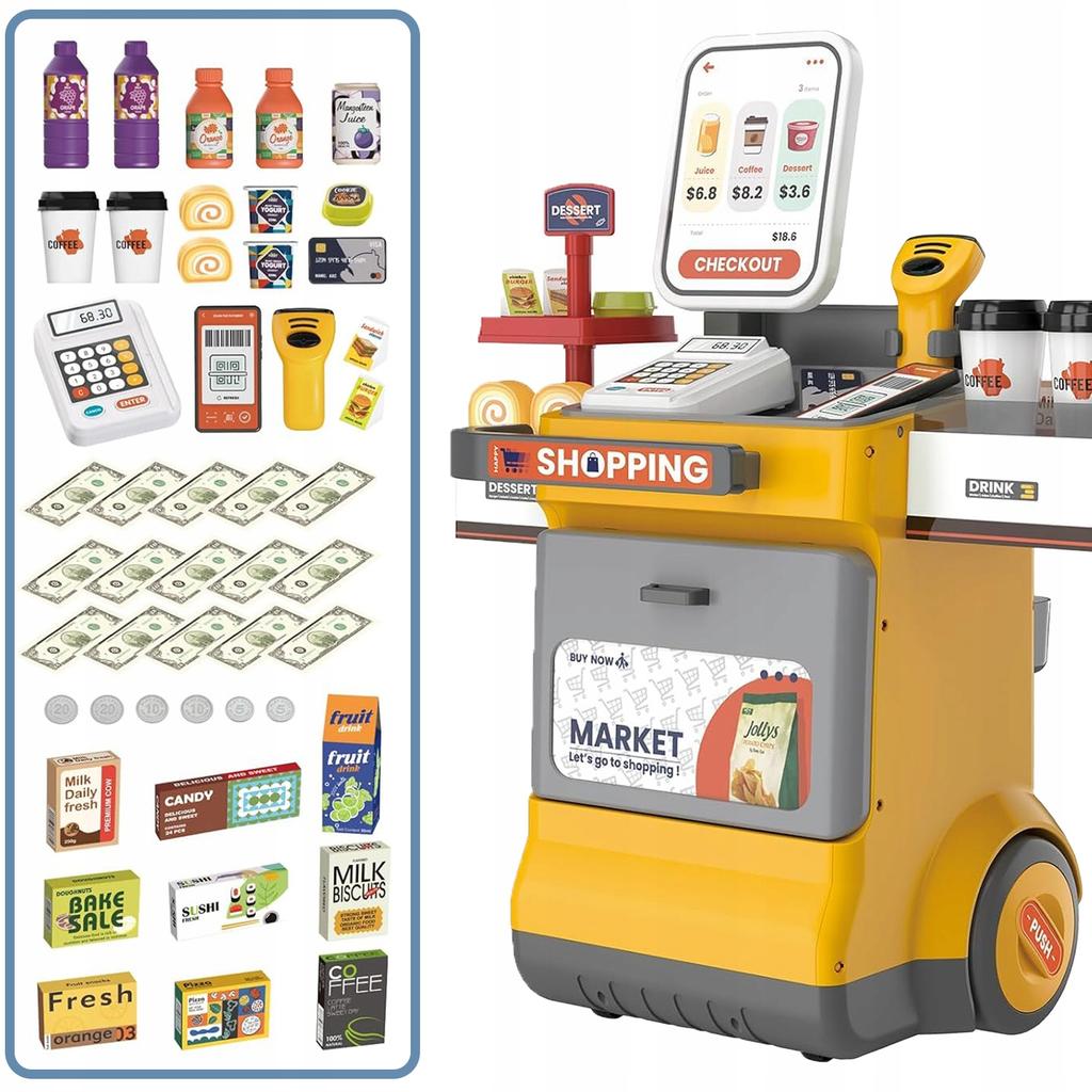 [PACZB] Interactive supermarket store for children set of 48 elements Z3139