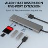 Portable USB Hub 4 Port USB 3.0 Splitter Aluminum USB Hub Speed  USB Adapter Flash Drive USB Hub Upgrades for Laptop