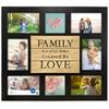 8 Opening Sentiment Picture Frame Black Collage Family Love MDF Wall Decor Perfect Home Office Gift