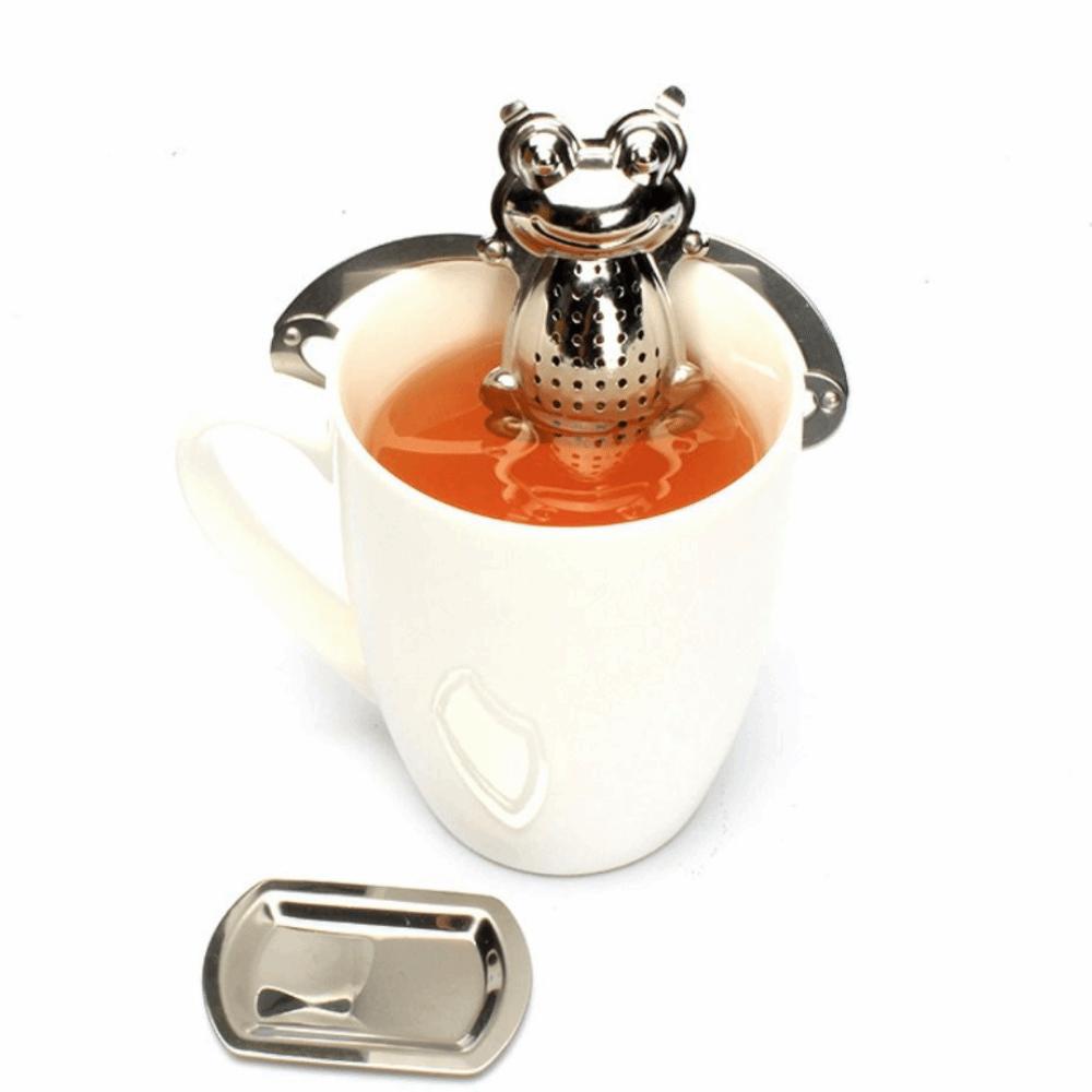 Stainless Steel Tea Infuser Ball Frog Design Mesh Tea Steeper Portable Tea Diffuser Filter Spices