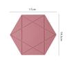 Однотонные шестиугольные силиконовые подставки Креативная простота Пентаграмма Термоподставка Бытовая Высокотемпературная Водонепроницаемая Маслостойкая Подставка