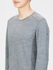 Мужская футболка Icebreaker Merino 200 Oasis с длинным рукавом и круглым вырезом (IX20220GR_Серый с вкраплениями, Размер S)