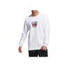 Adidas X Transformers Collaboration Casual Crew Neck Pullover Long Sleeve Sweatshirt Men Sweatshirt White HN4183