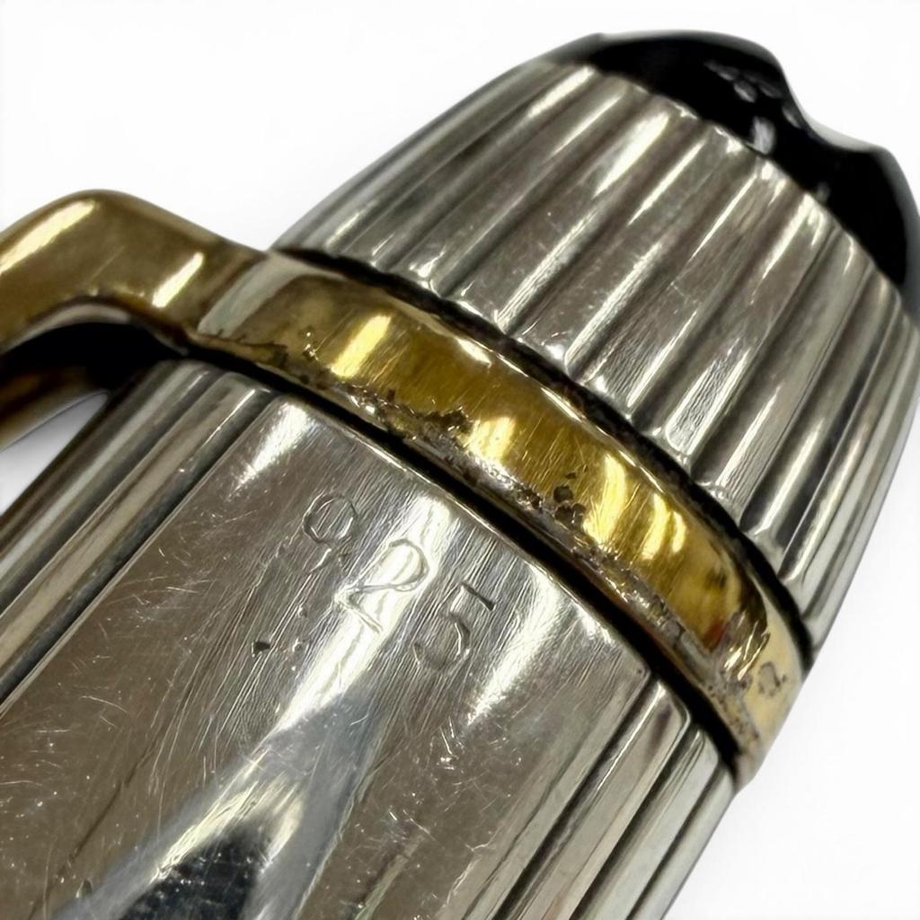 Отличная перьевая ручка MONTBLANC Meisterstück Solitaire 1448 Classic Серебро 925 мужская Б/у