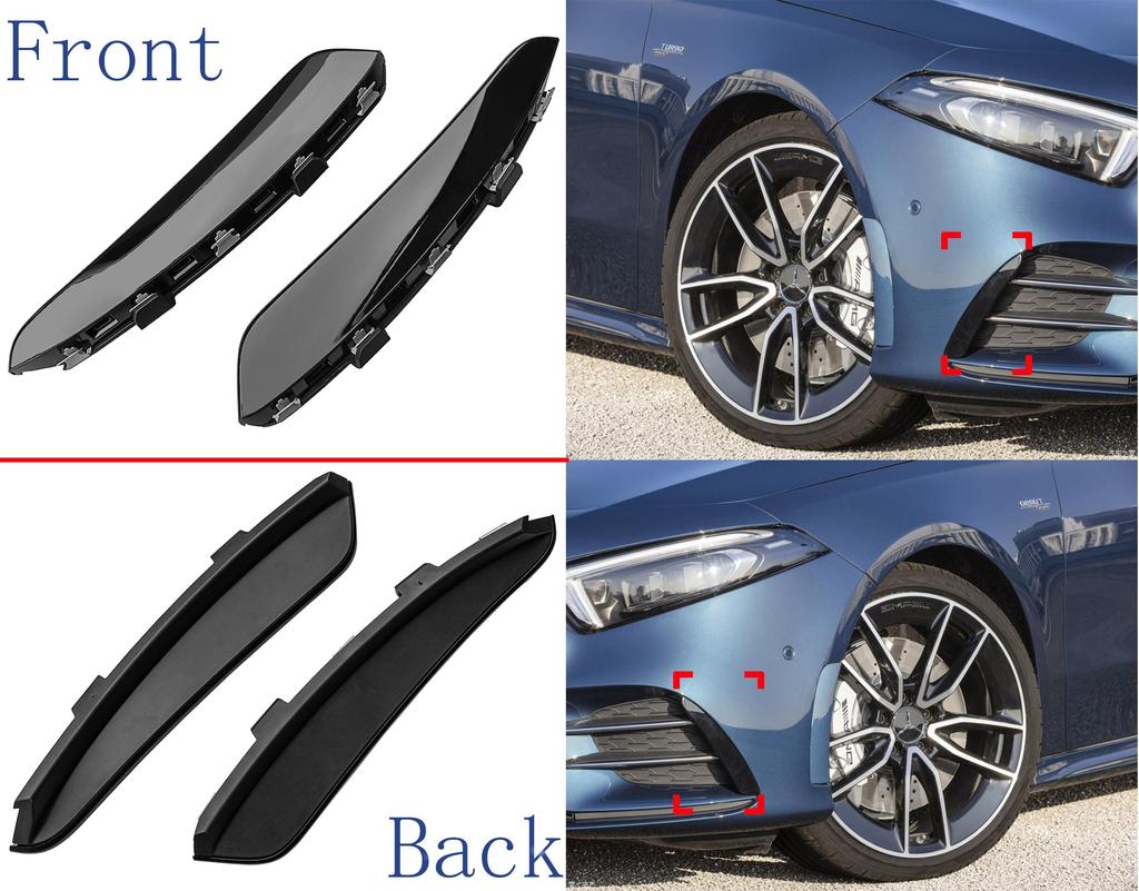 Front Rear Bumper Lip Fog Lamp Cover Chin Spoiler Splitter Body Kit Canards For Mercedes Benz W177 AMG Line A Class A200 A250 A35 2019