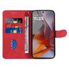 For Motorola Moto G75 5G Case Stand Wallet Leather Phone Cover Curved Line Wrist Strap