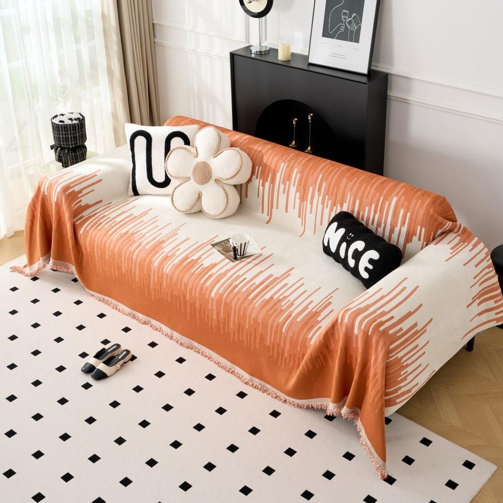 Funda Sofa Home Chenille Gradient Sofa Mat Throw Blankets All-season Camping Picnic Blanket Cover Sofa Cover