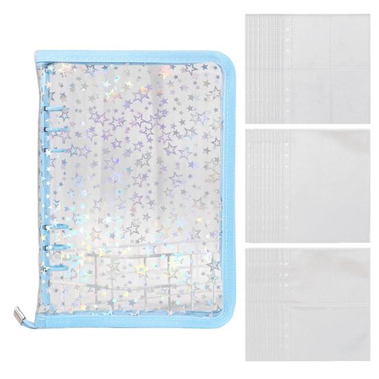 Органайзер для наклеек, папка-регистратор, А5, книжная оболочка с отрывными листами, блестящая обложка, регулируемый дизайн, многоразовая книга-наклейка, держатель для альбома, дисплей для хранения книг