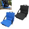 Folding Stadium Seat Cushion with Back Support Portable Handle Bleacher Cushion for Outdoor