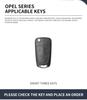 Suitable for Opel MOKKA Vita Zafira Andrea Merena 2006 2007 2013 car key cover metal high-end car key bag accessories