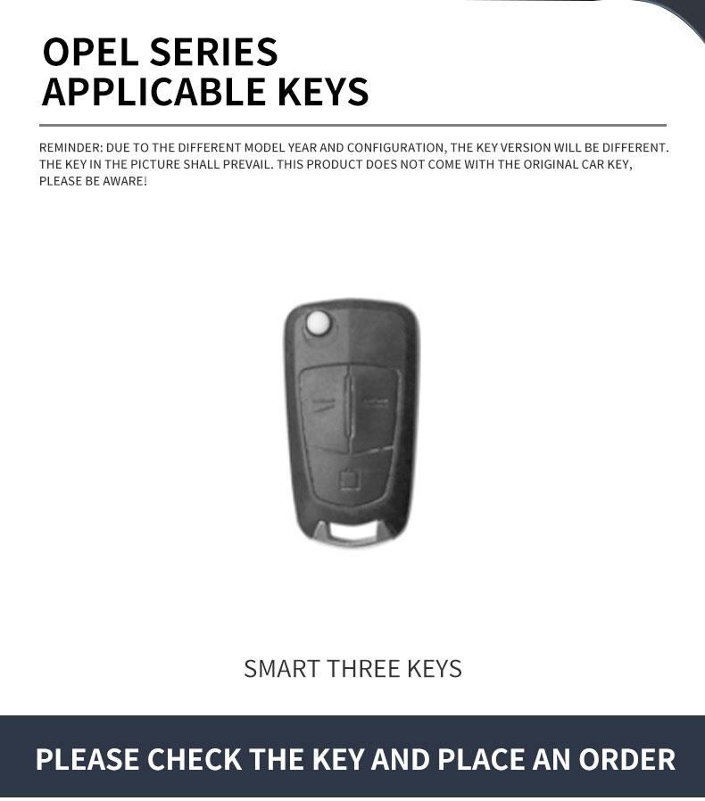 Suitable for Opel MOKKA Vita Zafira Andrea Merena 2006 2007 2013 car key cover metal high-end car key bag accessories