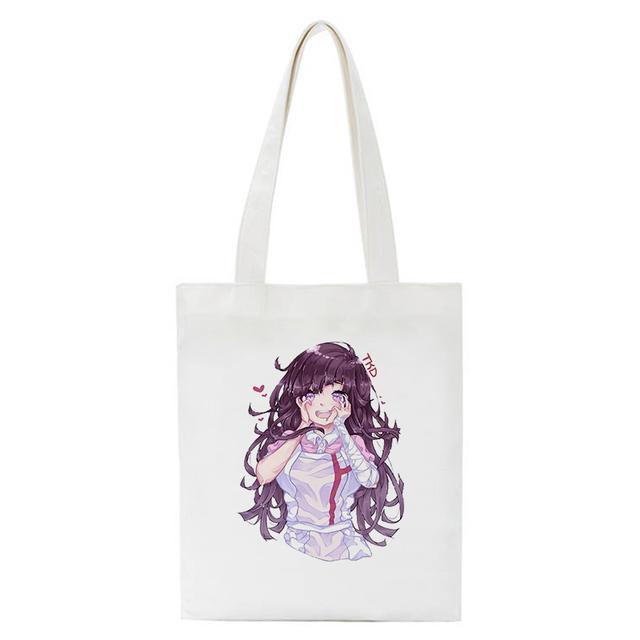 Холщовая сумка для покупок с героями мультфильмов Mikan Tsumiki, японское аниме, женская сумка на плечо, эко-сумка, многоразовые сумки для покупок для продуктов