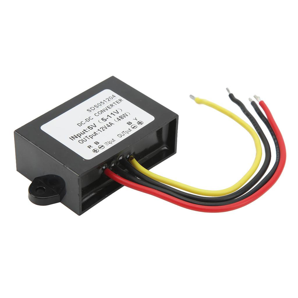 DC DC 5V 5‑11V to 12V 4A Водонепроницаемый повышающий преобразователь Защита от перенапряжения Регулятор напряжения постоянного тока