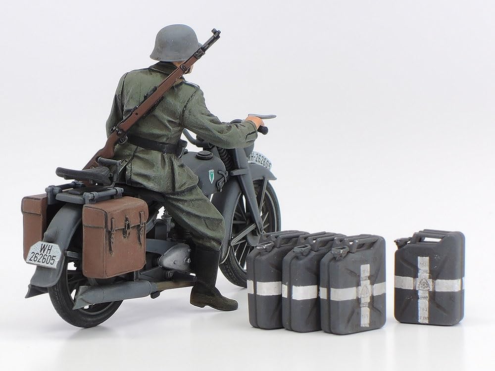 Tamiya Scale Limited Edition German Panzer IV G Early Production Vehicle with Messenger Bike Set for the Russian Front Plastic Model Kit 25209 1/35