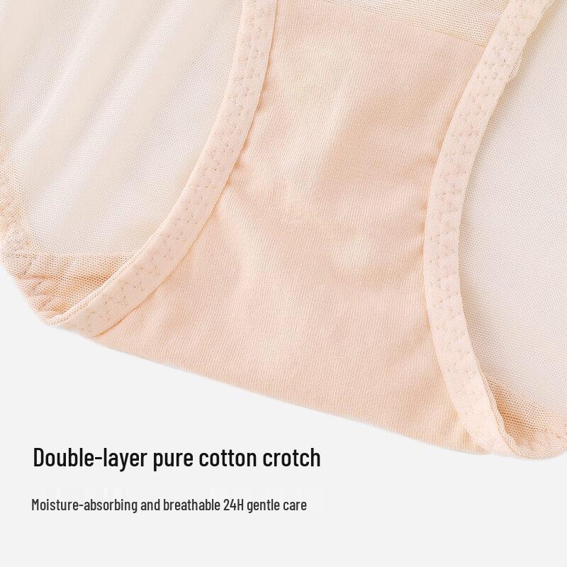 Oudifen Women's Retro Lace Antibacterial Briefs XP4101