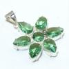 925 Sterling Silver Green Amethyst Gemstone Handmade Pendant Jewelry Star Pendant Jewelry Size 2 Inches