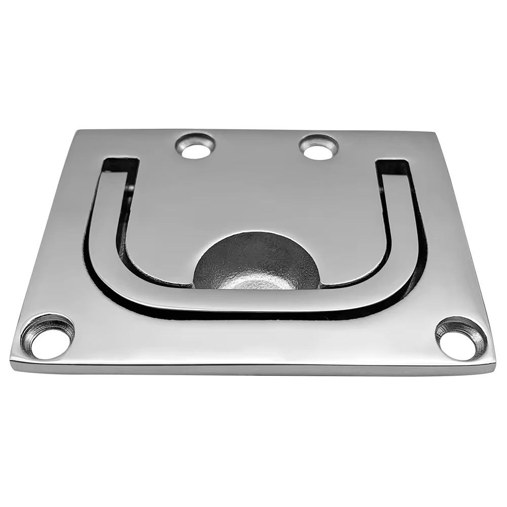 316 Stainless Steel Handle Boat Pull Square Deck Hatches Handle for Boat Marine Locker