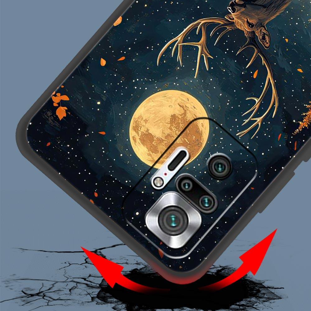 Deer Lichee Pattern Phone Case Cover for Redmi 14C 10C Note 15 14 13 12 10 11 K40 Pro Plus 5G Soft TPU Shockproof Shell Fundas